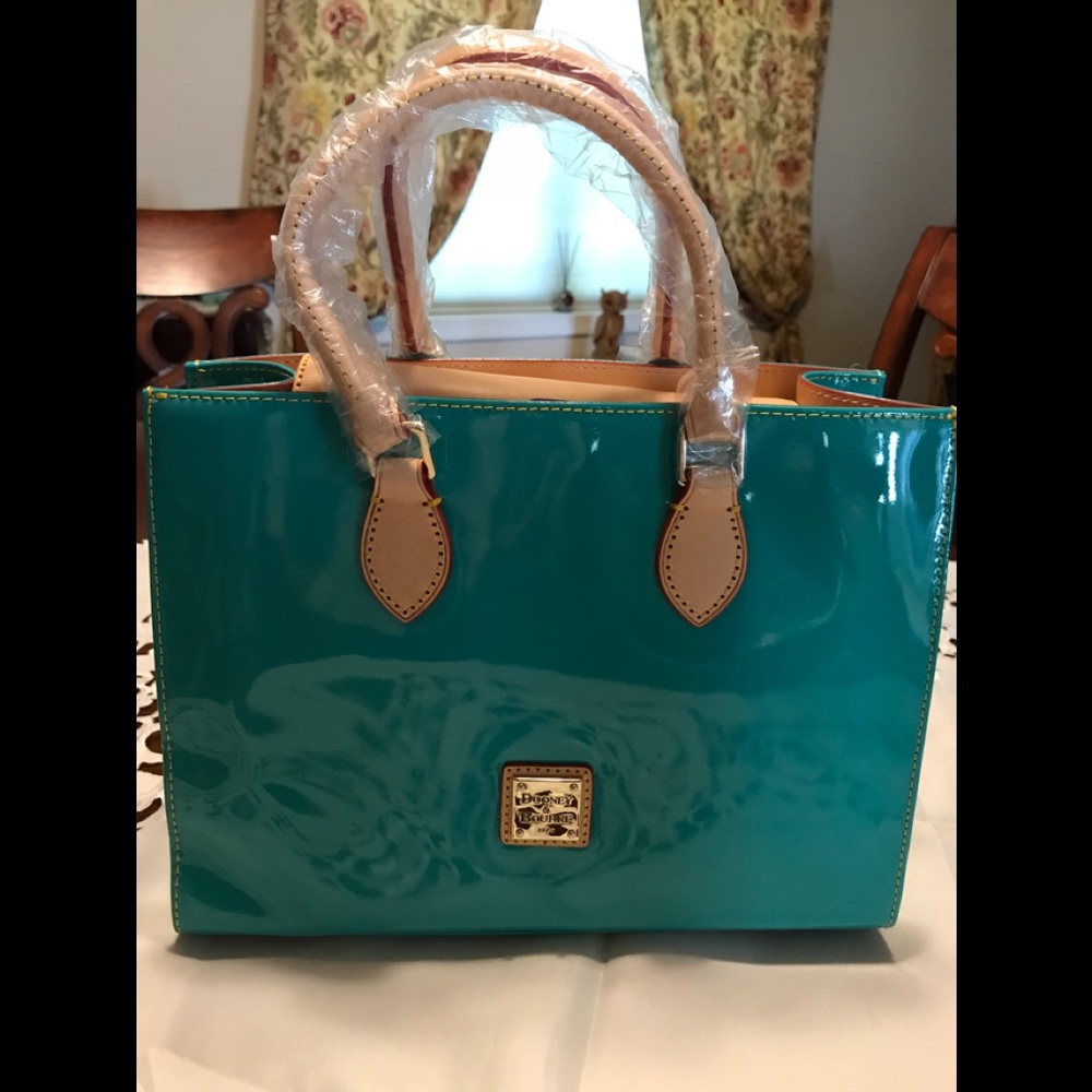 Dooney & Bourke Patent Leather Janine Satchel - Picture 2 of 8